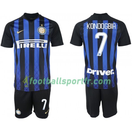 Tenue Inter Milan KONDOGBIA 7 Enfant Domicile 2018-2019 Maillot de Foot
